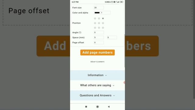 How To Insert Page Numbers In PDF | Pdf24 | Online