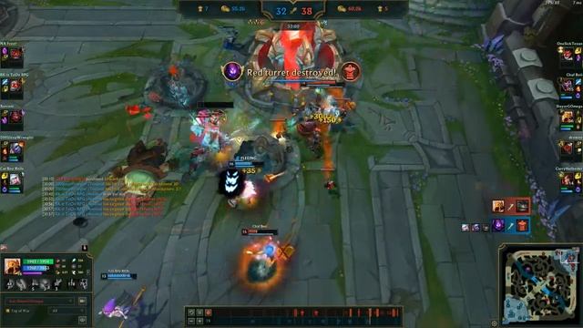 Azir 1V5 game winning PENTA KILL смотреть онлайн