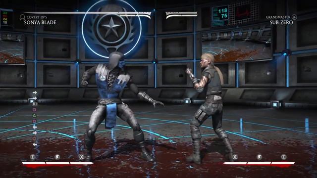 Mortal Kombat X Sonya Blade Meterless midscreen combo 32/37% смотреть онлайн