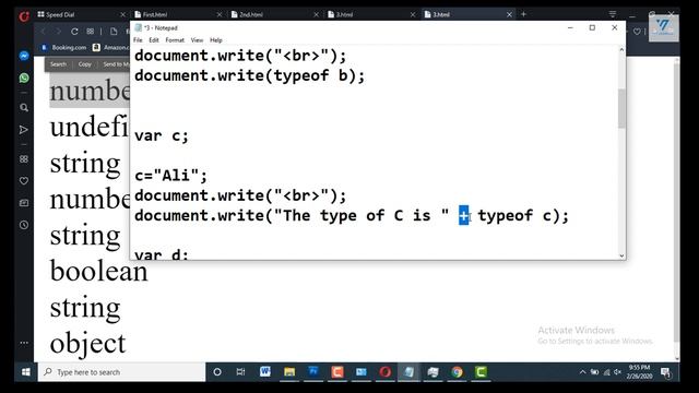 javascript variables part 2 | javascript variables tutorial in urdu смотреть онлайн