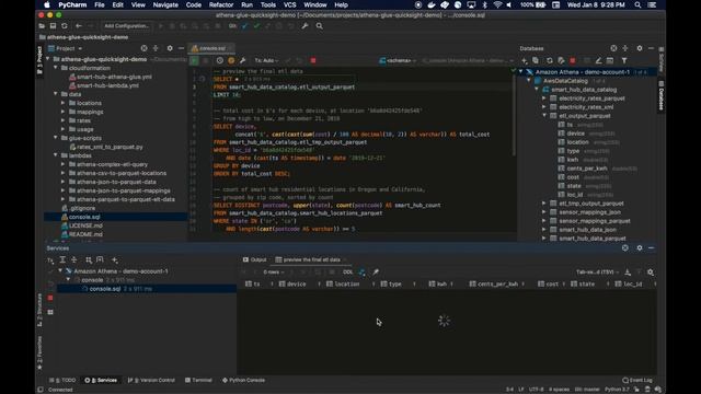 Executing Amazon Athena Queries from PyCharm смотреть онлайн