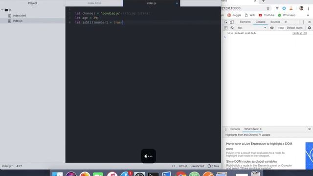 JavaScript for Absolute Beginners[6/61]-Primitive Types - ES6/ECMA2015/JavaScript 2019/JS смотреть онлайн