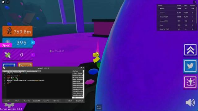 Roblox Speed Simulator Script Auto Farm | Infinite Rebirth смотреть онлайн