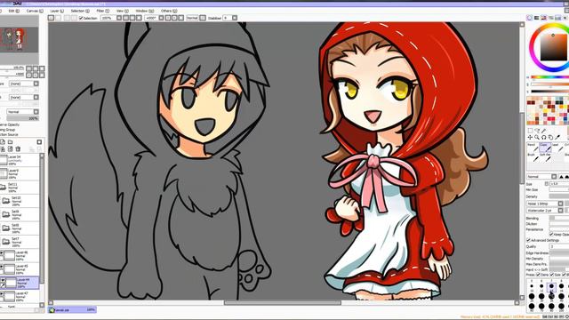 Paint Tool Sai Speed Art OCs смотреть онлайн