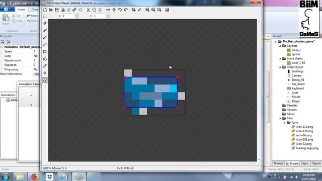 Construct 2/3 - Tutorial 005 - Side Scrolling Shooter (Pixel Art) Part 5 [First Enemy] смотреть онлайн