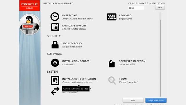 Oracle Linux 7 Installation steps смотреть онлайн