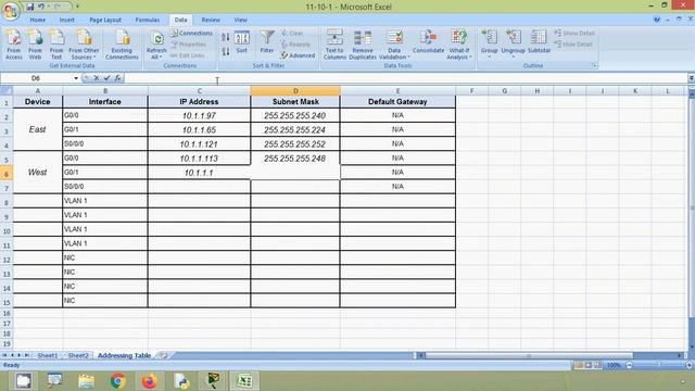 11.10.1 Packet Tracer - Design and Implement a VLSM Addressing Scheme смотреть онлайн