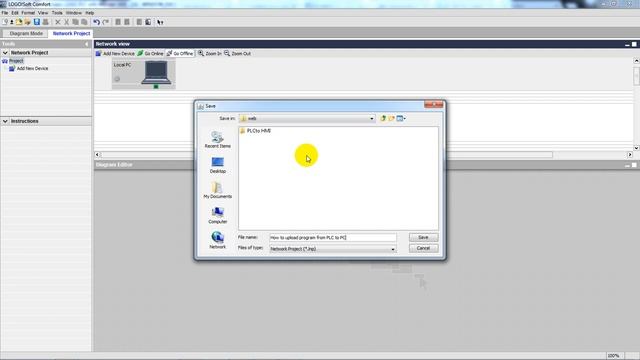 Siemens LOGO PLC. How to upload program from PLC to PC смотреть онлайн