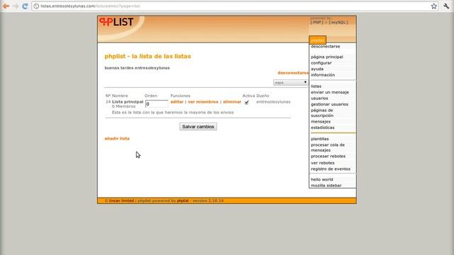 PHPList - Creación de Listas смотреть онлайн