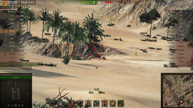 World Of Tanks JPanther Песчаная река смотреть онлайн