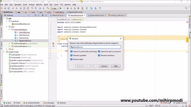 #51 Kotlin Android Tutorial | Alarm Manager смотреть онлайн