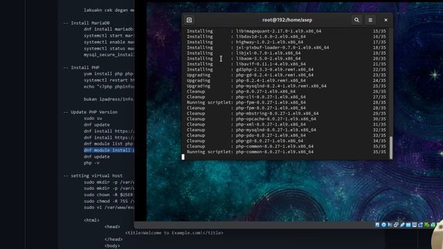PHP TUTORIAL #07 SETUP CENTOS 9 SERVER (PHP, APACHE, MARIADB DAN PHPMYADMIN) смотреть онлайн
