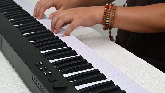 Konix PJ88CD folding piano,keyboard instruments,88 key electronic digital piano смотреть онлайн