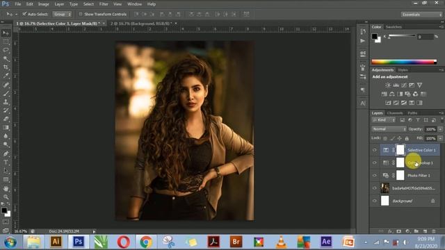 How to make Photo Filter Effect in Photoshop (By Aniket Raut) смотреть онлайн