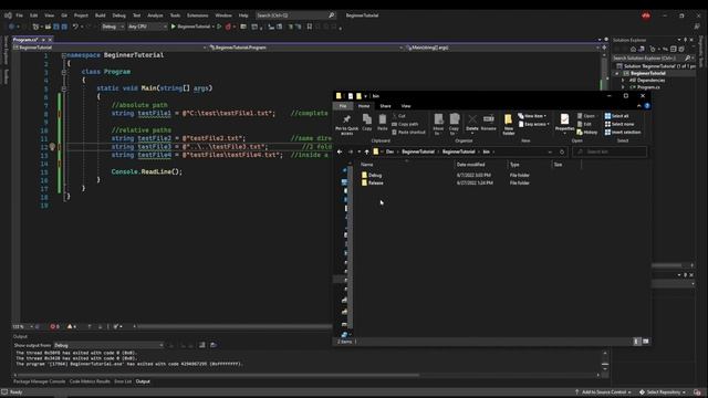 C# Tutorial for Beginners #34 - File Paths (Absolute and Relative) смотреть онлайн