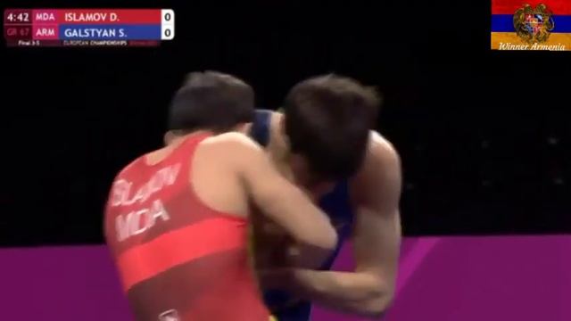 Славик Галстян (Aрмения) - Дониор Исламов (Mолдова) 9-0 #Euro#2021 смотреть онлайн