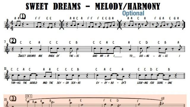 Sweet Dreams Y7 Backing Track смотреть онлайн