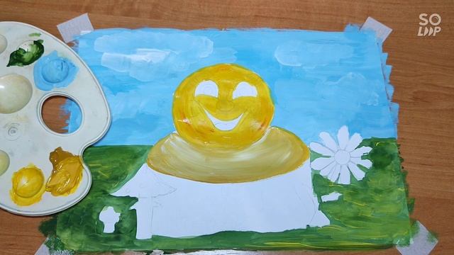 Рисуем Колобка | Как нарисовать Колобка | Сюжетная композиция | Сюжетное рисование по мотивам сказк смотреть онлайн