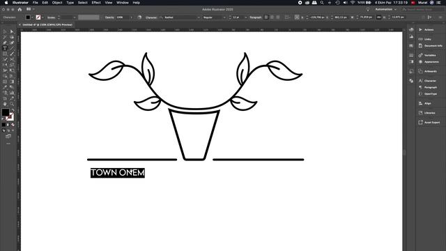 Minimal Logo Tasarımı | Adobe Illustrator Dersleri смотреть онлайн