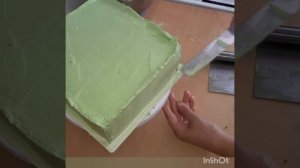 Квадратный торт Майнкрафт.  Очень простой декор .