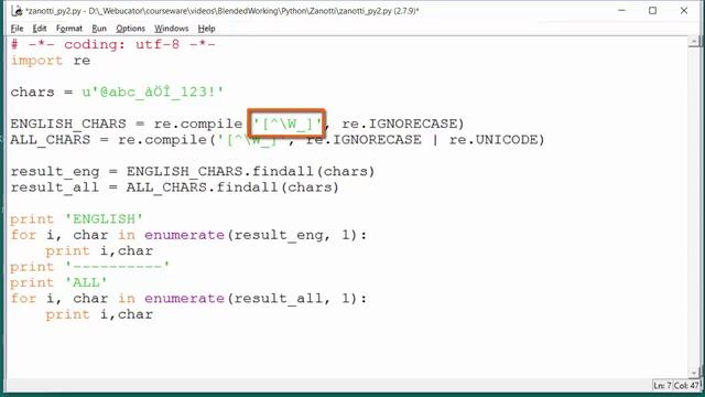 How to Match English and Non English Letters in Python смотреть онлайн