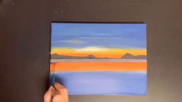 Sunset acrylic painting /lake/fisherman/boat/acrylic painting on canvas смотреть онлайн