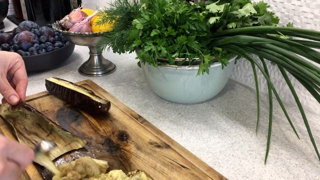 КАК ПРИГОТОВИТЬ БАБАГАНУШ - БАБА ГАНУШ ЗАКУСКА из БАКЛАЖАНОВ - BABA GHANOUSH смотреть онлайн