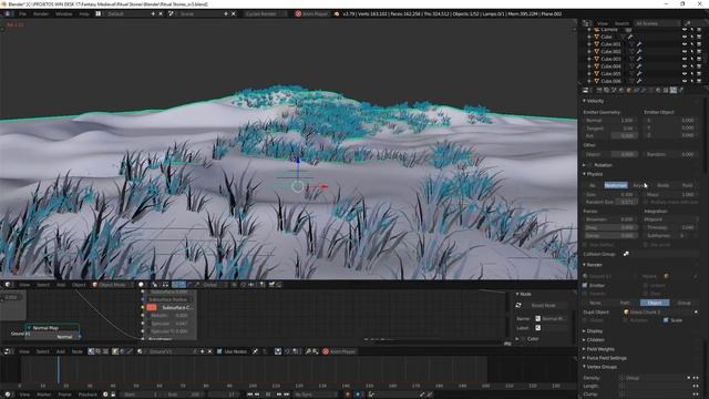 Blender + Fusion 9 | 3D Speed Art | Ritual Stones смотреть онлайн