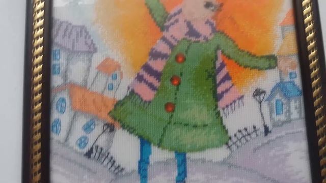 Мои первые вышивки! Вышитые подушки смотреть онлайн
