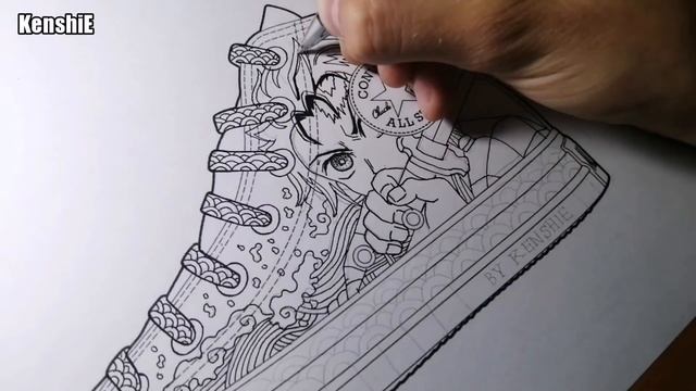 Конверсы в стиле "Клинок Рассекающий Демонов" смотреть онлайн