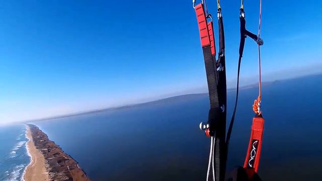 Анапа полет над Бугазской косой на мотопараплане смотреть онлайн