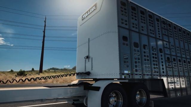 ATS | Peterbilt Custom 379 | Wilson Trailer Livestock смотреть онлайн