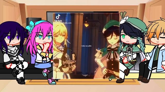 My favourite characters react to eachother |Gacha| Venti 4/5 -READ DESC- смотреть онлайн