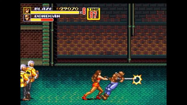 Sega Mega Drive 2 (Smd) 16-bit Streets of Rage 2  (Bare Knuckle 2) Stage 1