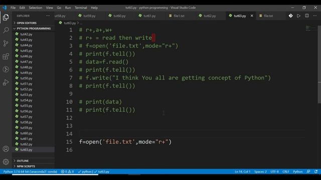 Python | Lecture 63 - Modes Of File смотреть онлайн