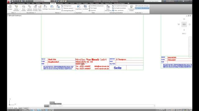 AutoCAD 2013 Tutorial - einen Titelblock mit Attributen erstellen смотреть онлайн
