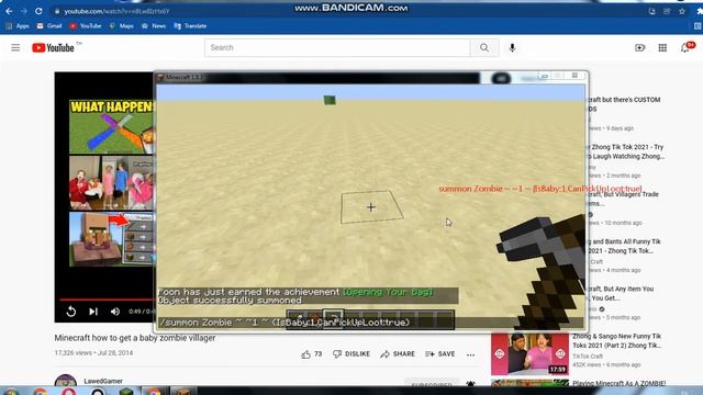 haw to spawn baby zombie pick up items in minecraft 1.8.3 смотреть онлайн