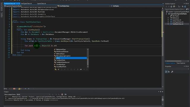 S6-17 Listing all TextStyles using VB.NET смотреть онлайн