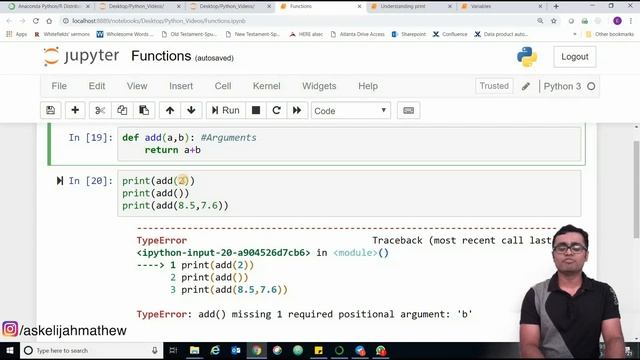 Functions in Python, default arguments & keyword arguments смотреть онлайн