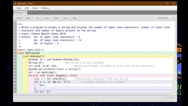 JAVA Program using String Function [Class-X] смотреть онлайн