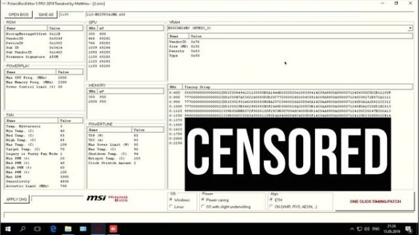 Тест Polaris Bios Editor 3 PRO для видеокарт AMD