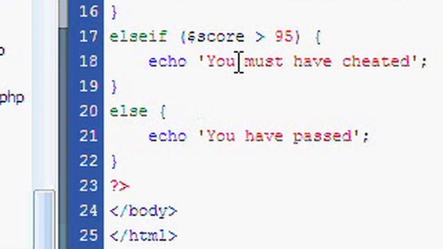 PHP Tutorial 5 - Conditional Statements смотреть онлайн