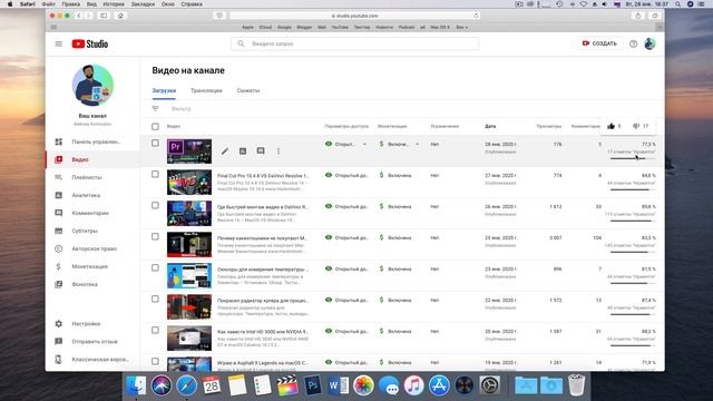 Перепутаны лайки и дизлайки в творческой студии YouTube смотреть онлайн