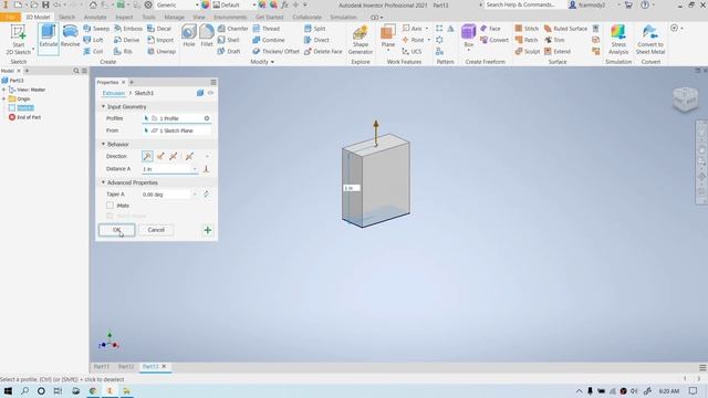 Autodesk Inventor 2021 : 8 : 3D Revolve Tool смотреть онлайн