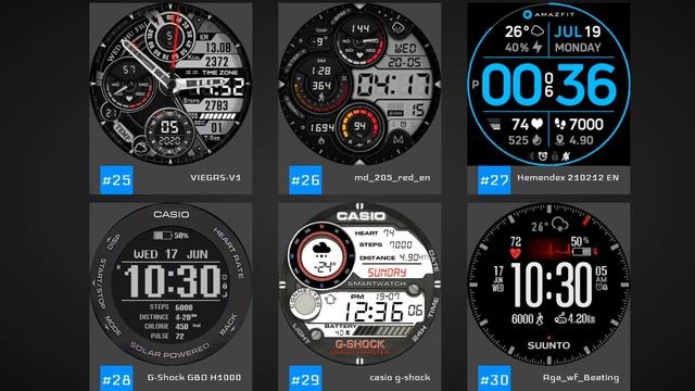 Top 50 Full Watch Faces For the Amazfit T-Rex смотреть онлайн