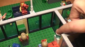 Здание банка - самоделка лего