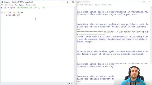 How To Read a File with a For Loop with Python смотреть онлайн