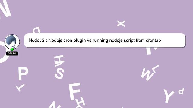 NodeJS : Nodejs cron plugin vs running nodejs script from crontab смотреть онлайн