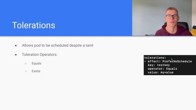 Kubernetes Scheduling | Taints and Tolerations смотреть онлайн