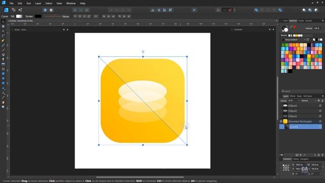Icon Design Tutorial in Affinity Designer Software смотреть онлайн